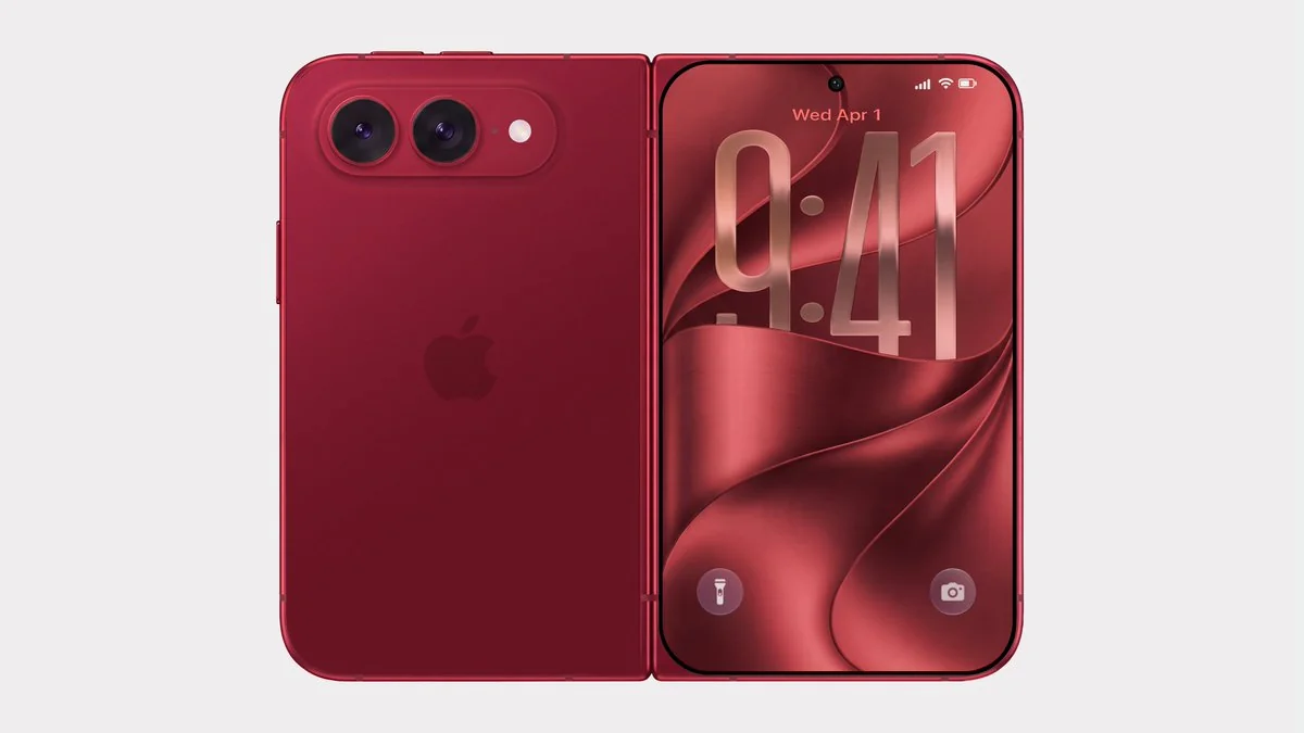 红色版时隔 4 年回归?苹果首款折叠手机 iPhone Ultra 渲染图再曝