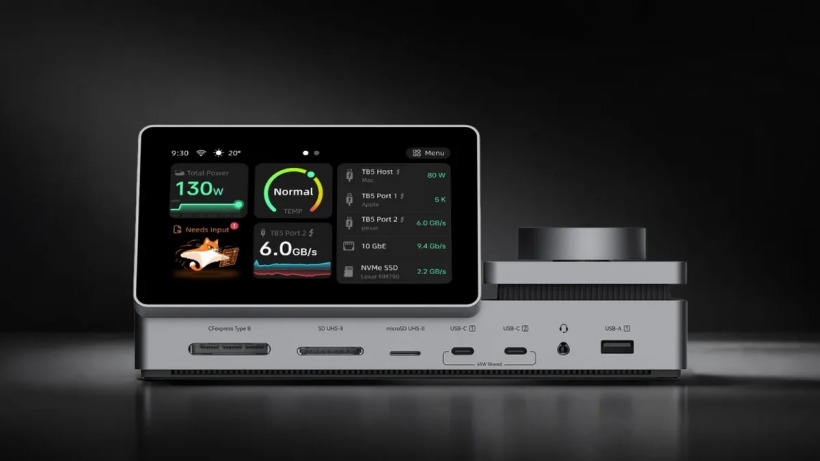 Lexar PexarBolt Ultra: dock Thunderbolt 5 con SSD NVMe e schermo touch
