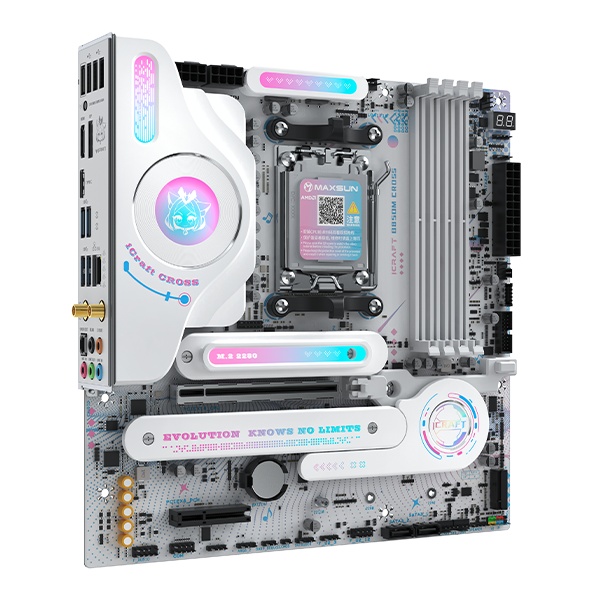 铭瑄瑷珈主板 MS-iCraft B850M CROSS 发售,1299 元
