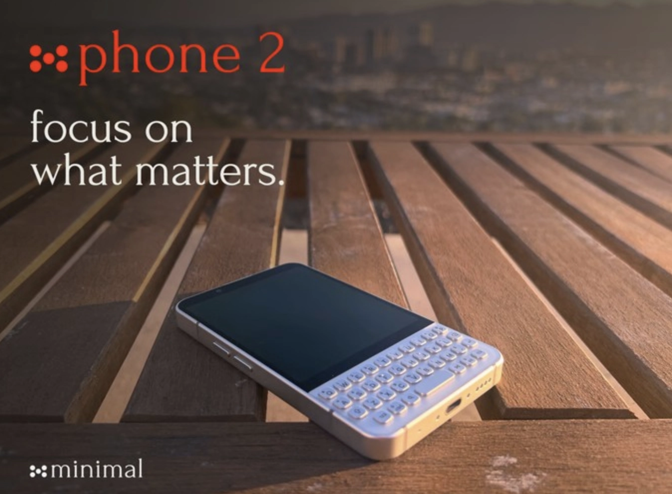 Minimal Phone 2 ufficiale: tastiera fisica, OLED e Dimensity 8300