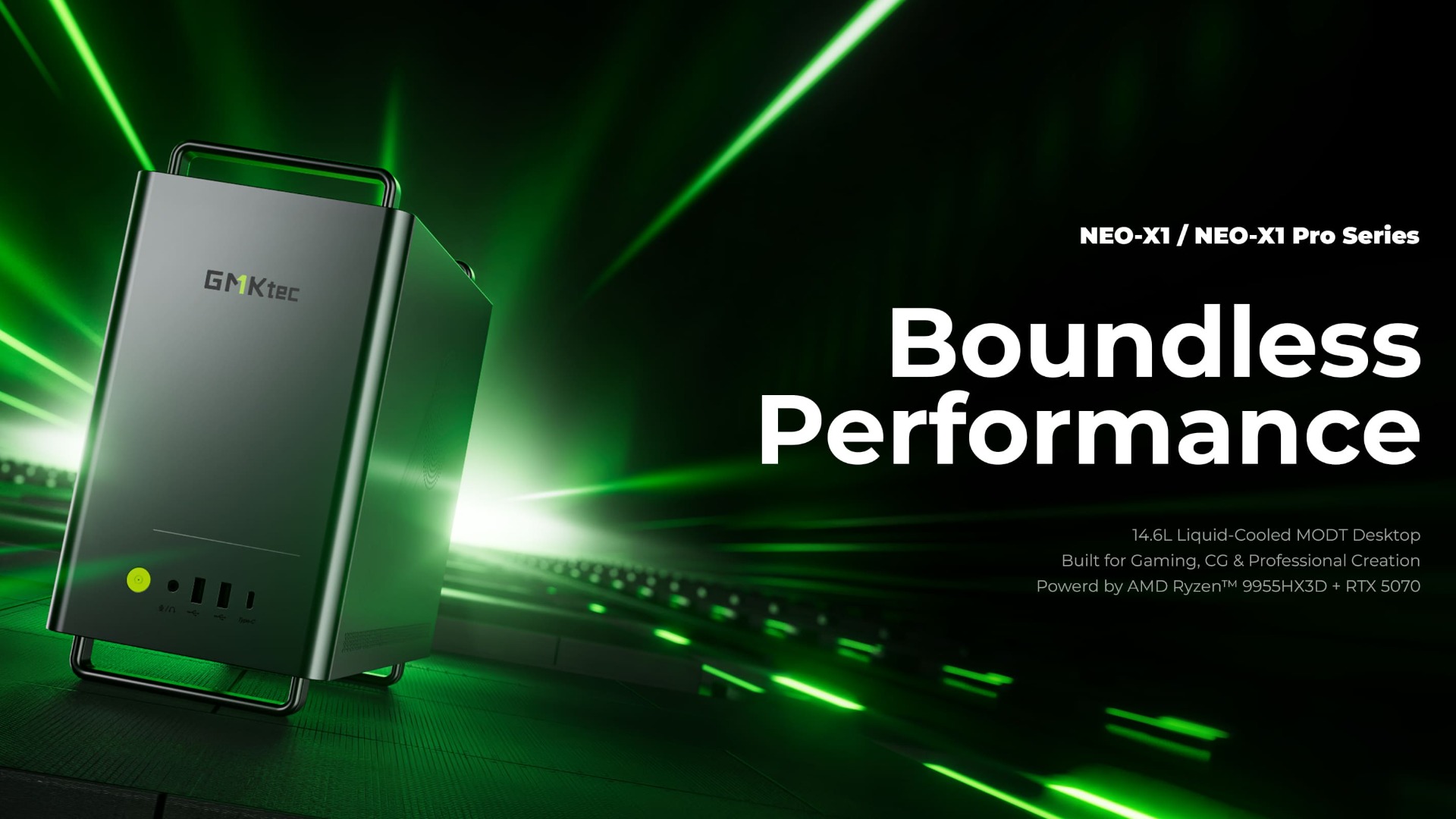 GMKtec NEO-X1 ufficiale: desktop compatto con Ryzen 9 e RTX 5070