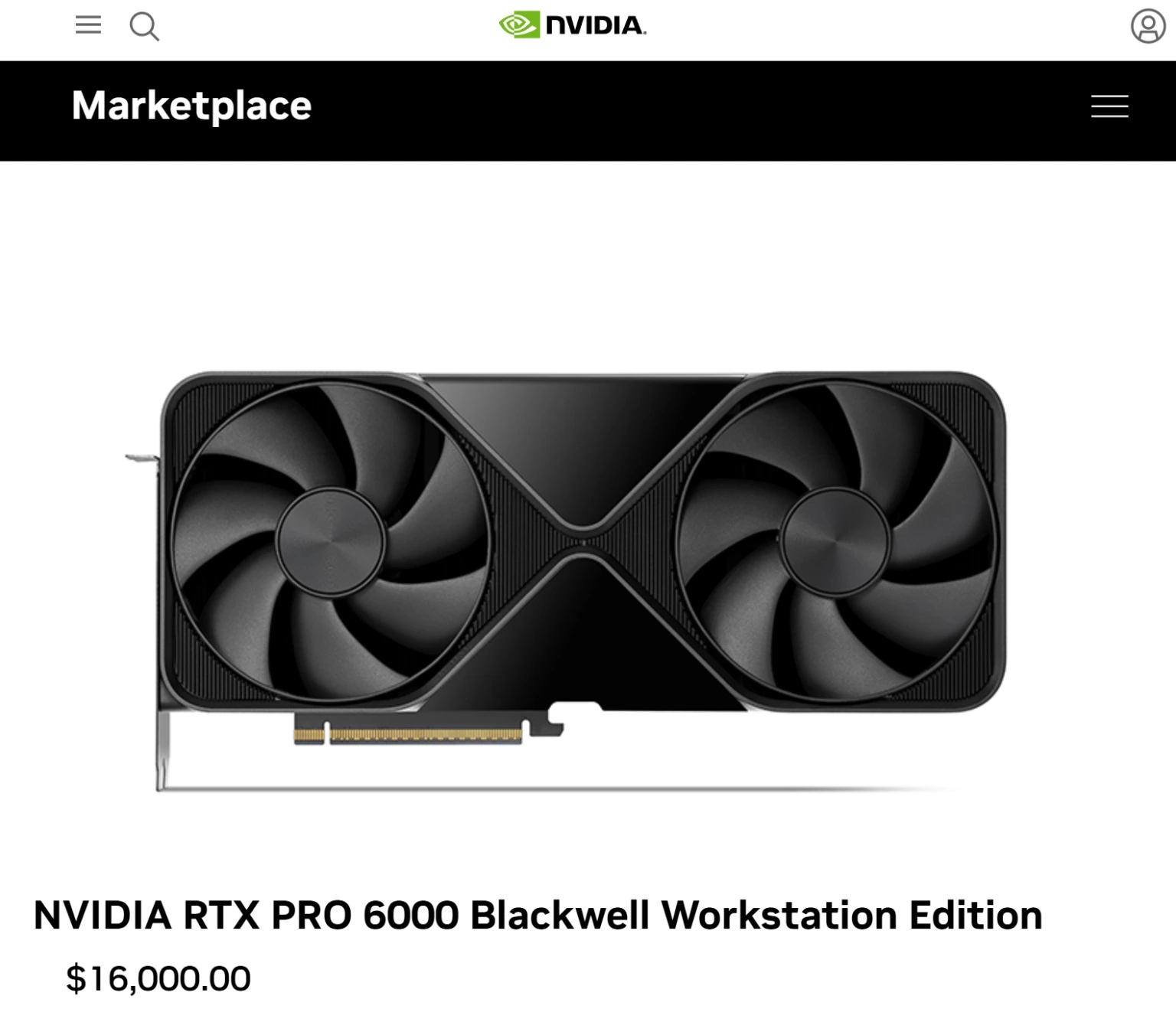 Nvidia RTX PRO 6000 Blackwell