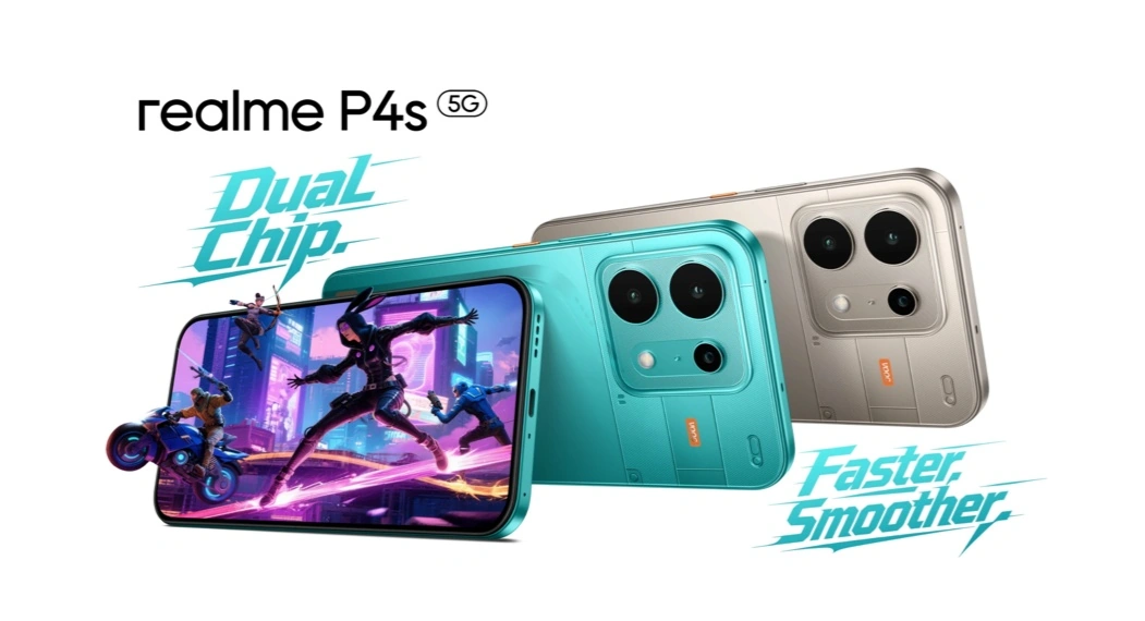 realme P4s ufficiale in India con display AMOLED a 144 Hz e batteria da 8.000 mAh