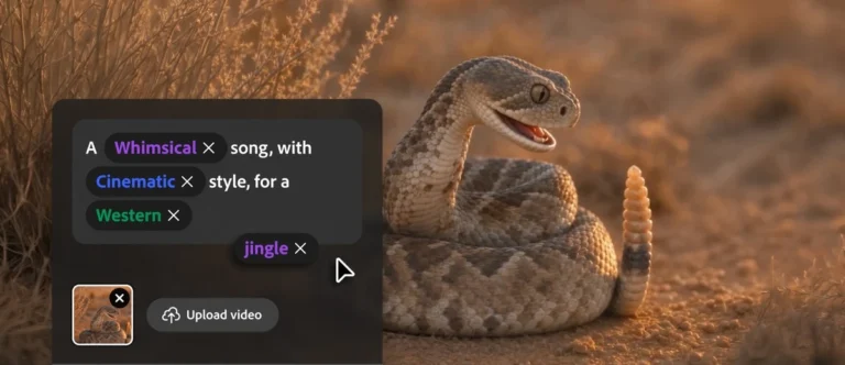 Adobe: Adobe Firefly porta musica, voce ed effetti sonori AI alla disponibilità generale