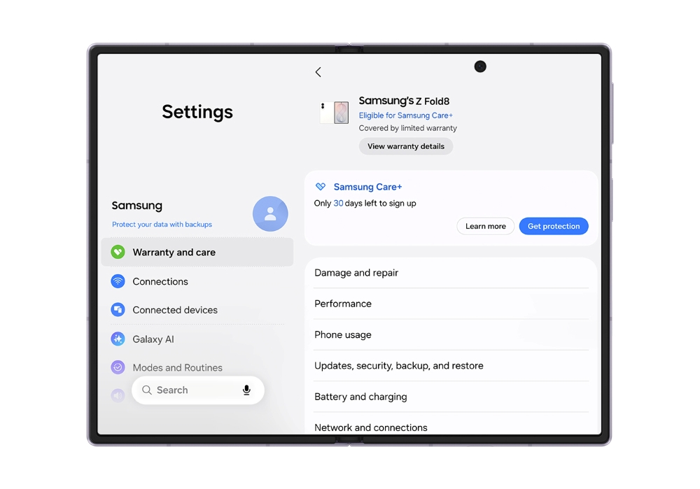 samsung mobile warranty and care samsung care main2