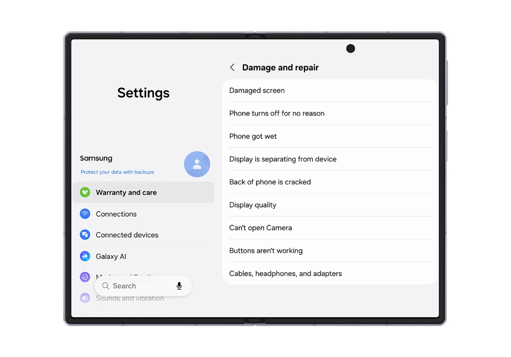 samsung mobile warranty and care samsung care main4