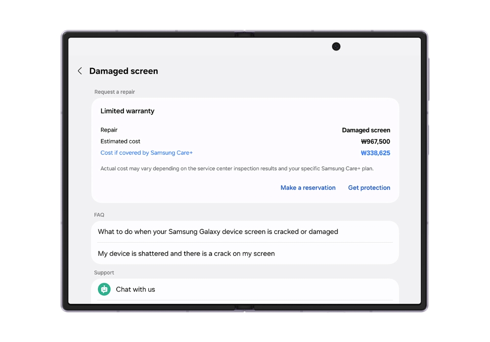samsung mobile warranty and care samsung care main5