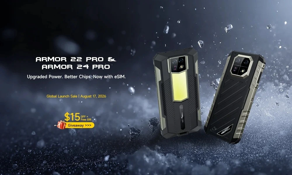 Ulefone Armor 22 Pro e 24 Pro ufficiali con Helio G200 e eSIM
