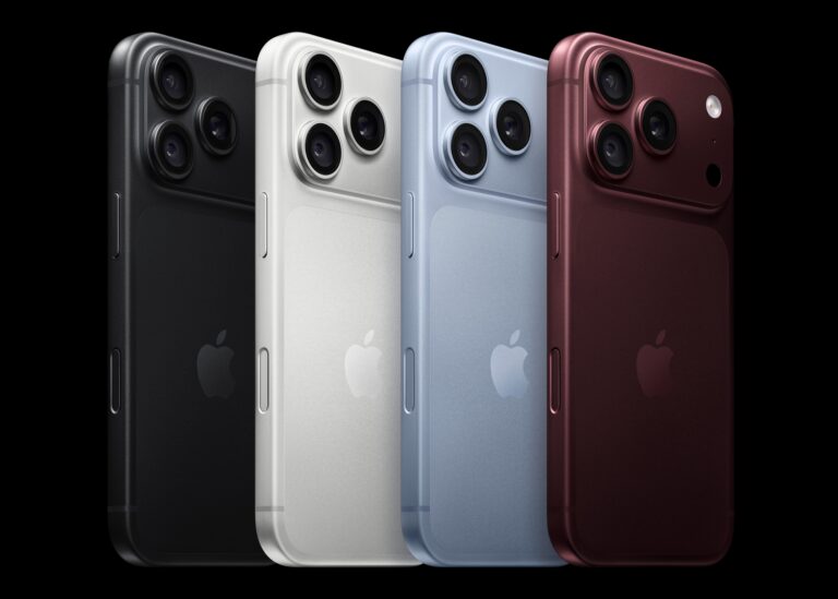 iPhone 18 Pro nelle colorazioni nero, argento, ghiaccio e bordeaux