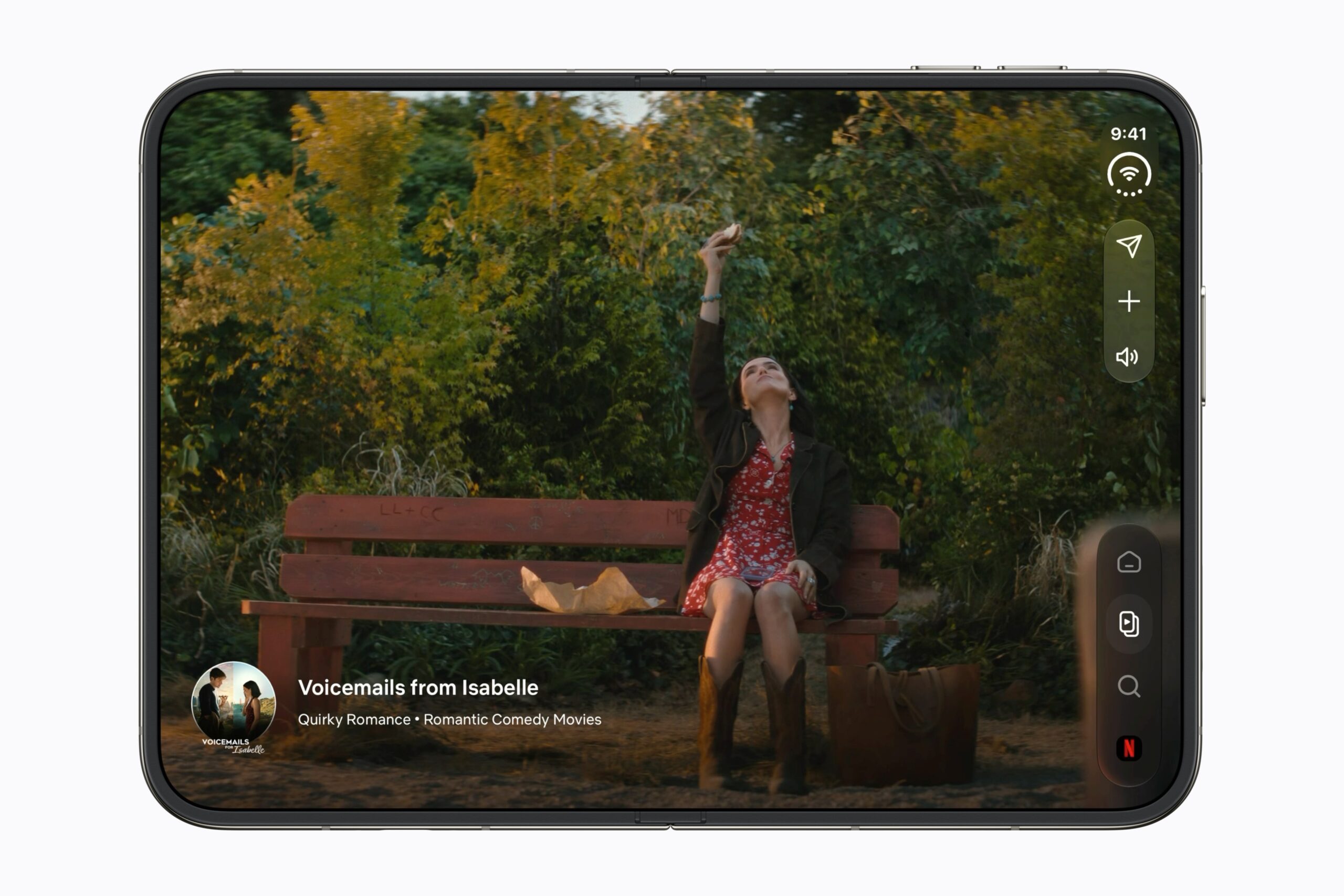 Netflix ottimizzato per il display pieghevole di iPhone Duo