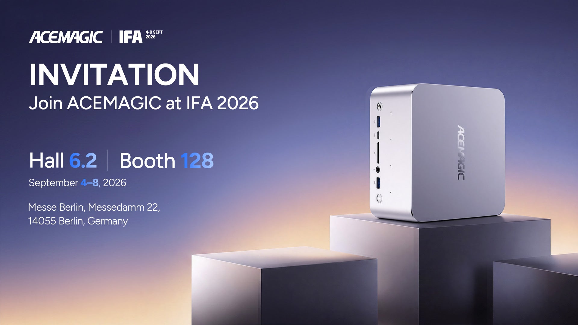 ACEMAGIC F9A ufficiale packaging prodotto