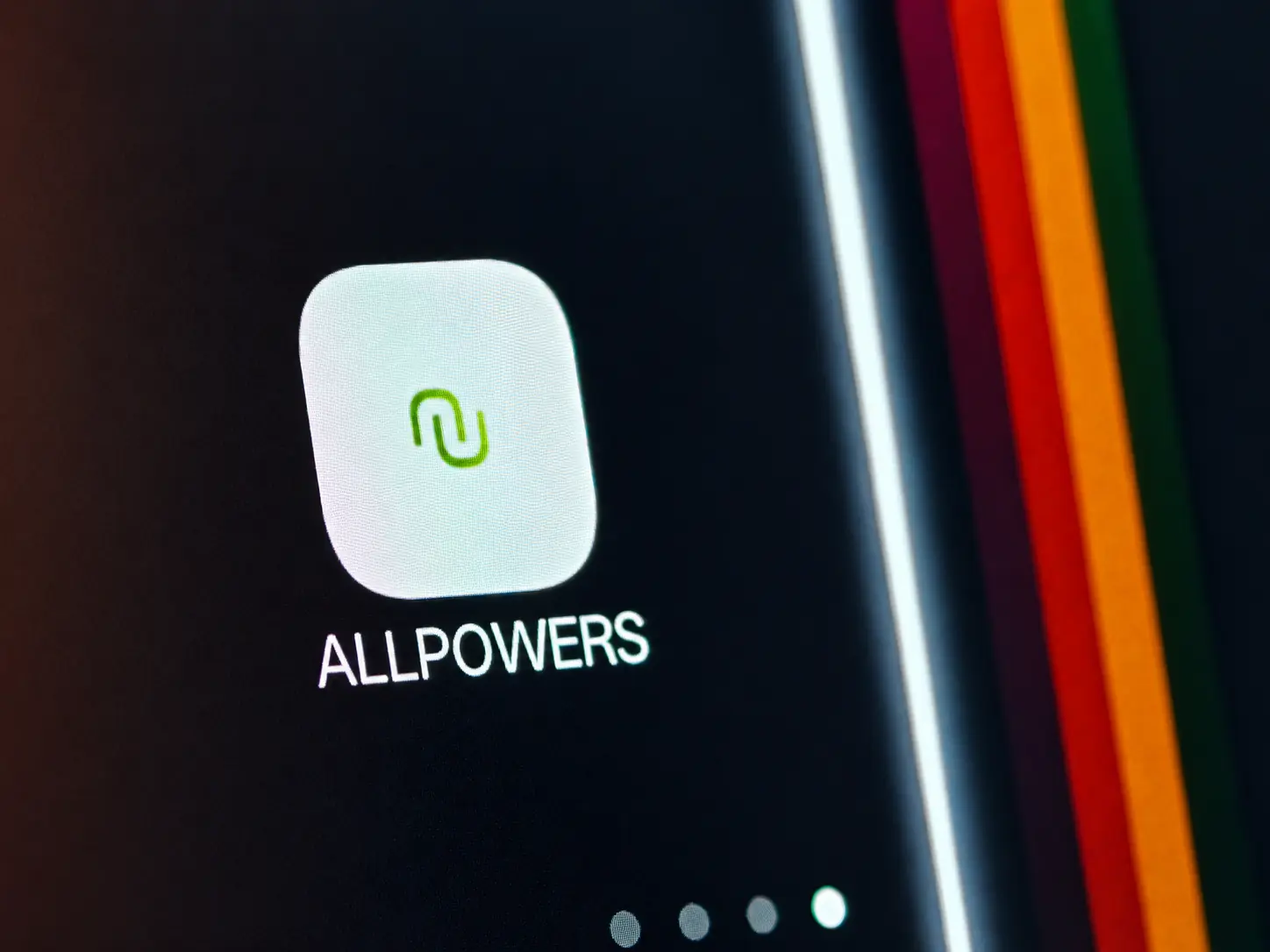 Icona dell'app ALLPOWERS sul display di uno smartphone