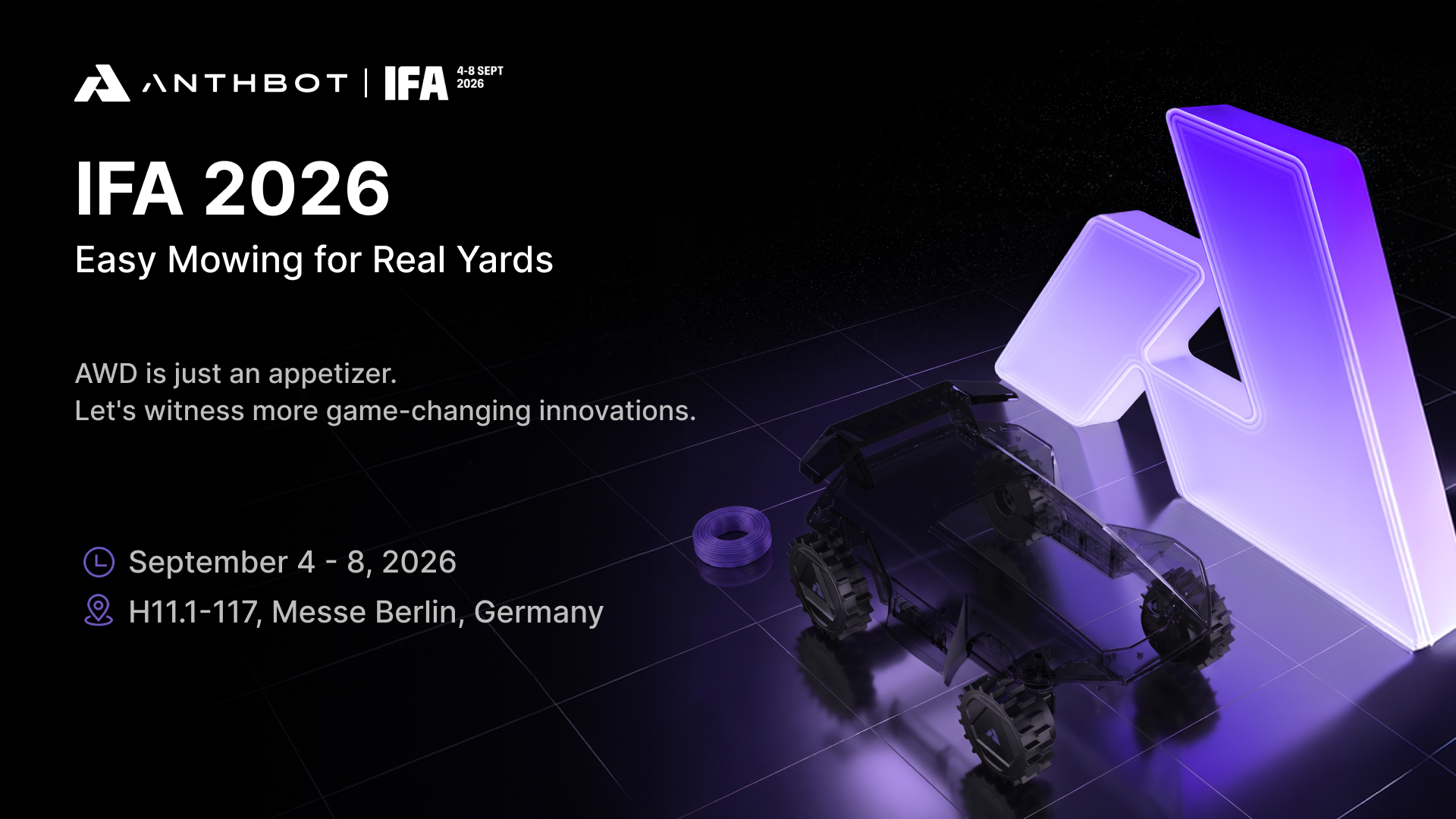 Robot rasaerba ANTHBOT R7 con sistema EdgeEase