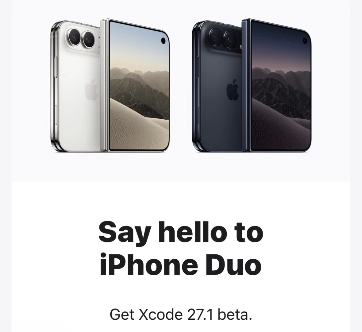 Apple rilascia Xcode 27.1 beta con simulatore per iPhone Duo