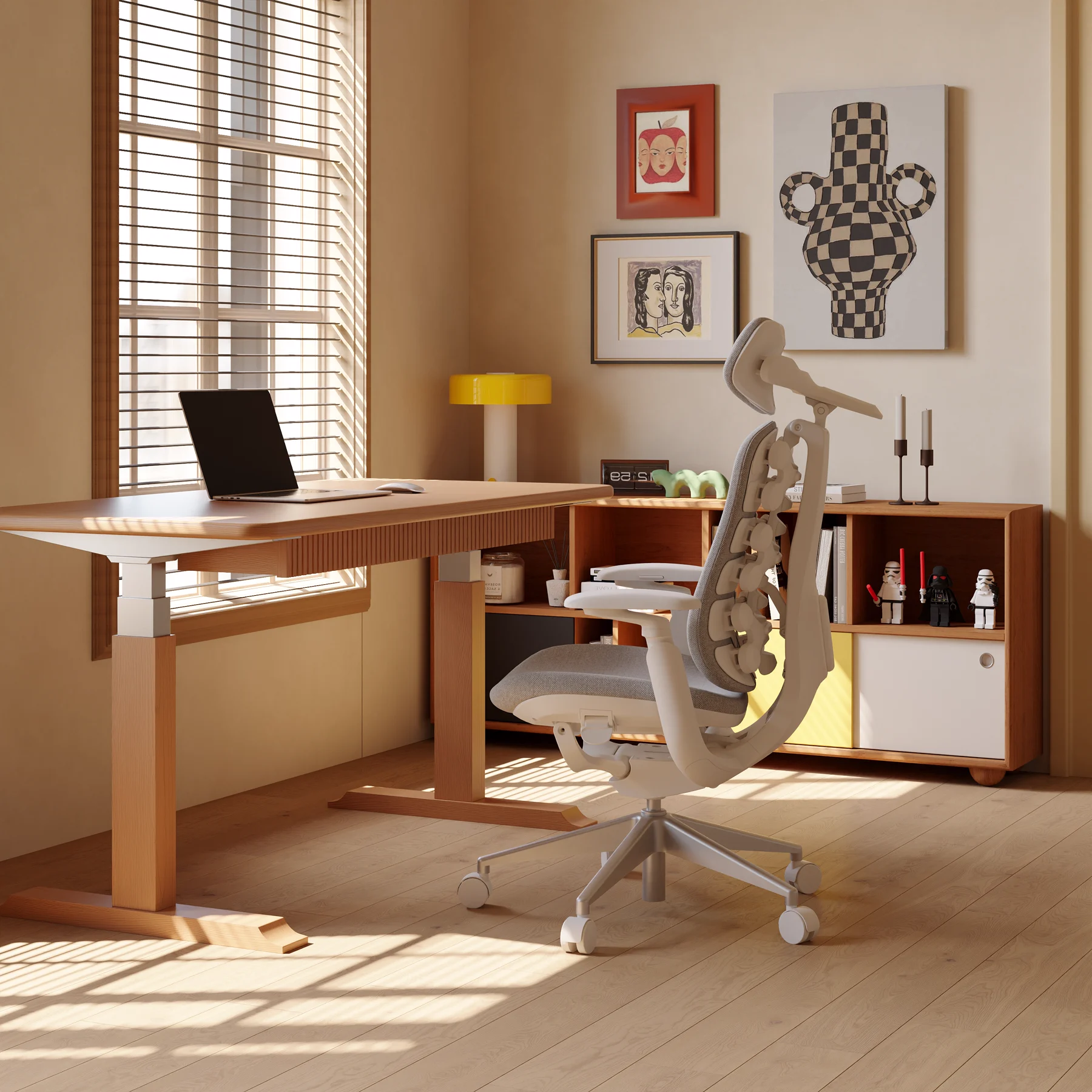 Sedia ergonomica Arbrest COVE in un ufficio domestico