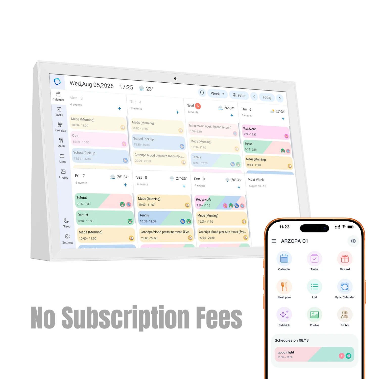 Calendario digitale ARZOPA C1