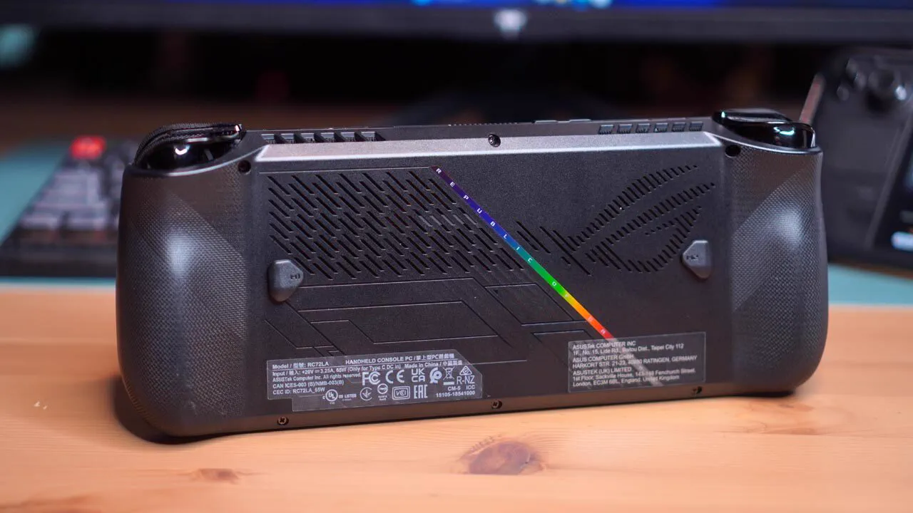 Retro e impugnature di ASUS ROG Ally X