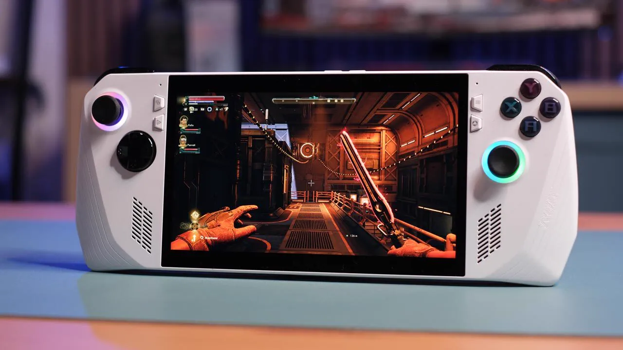 ASUS ROG Ally Z1 Extreme durante una sessione di gioco