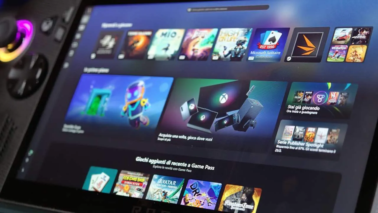 Xbox Full Screen Experience su ASUS ROG Xbox Ally X