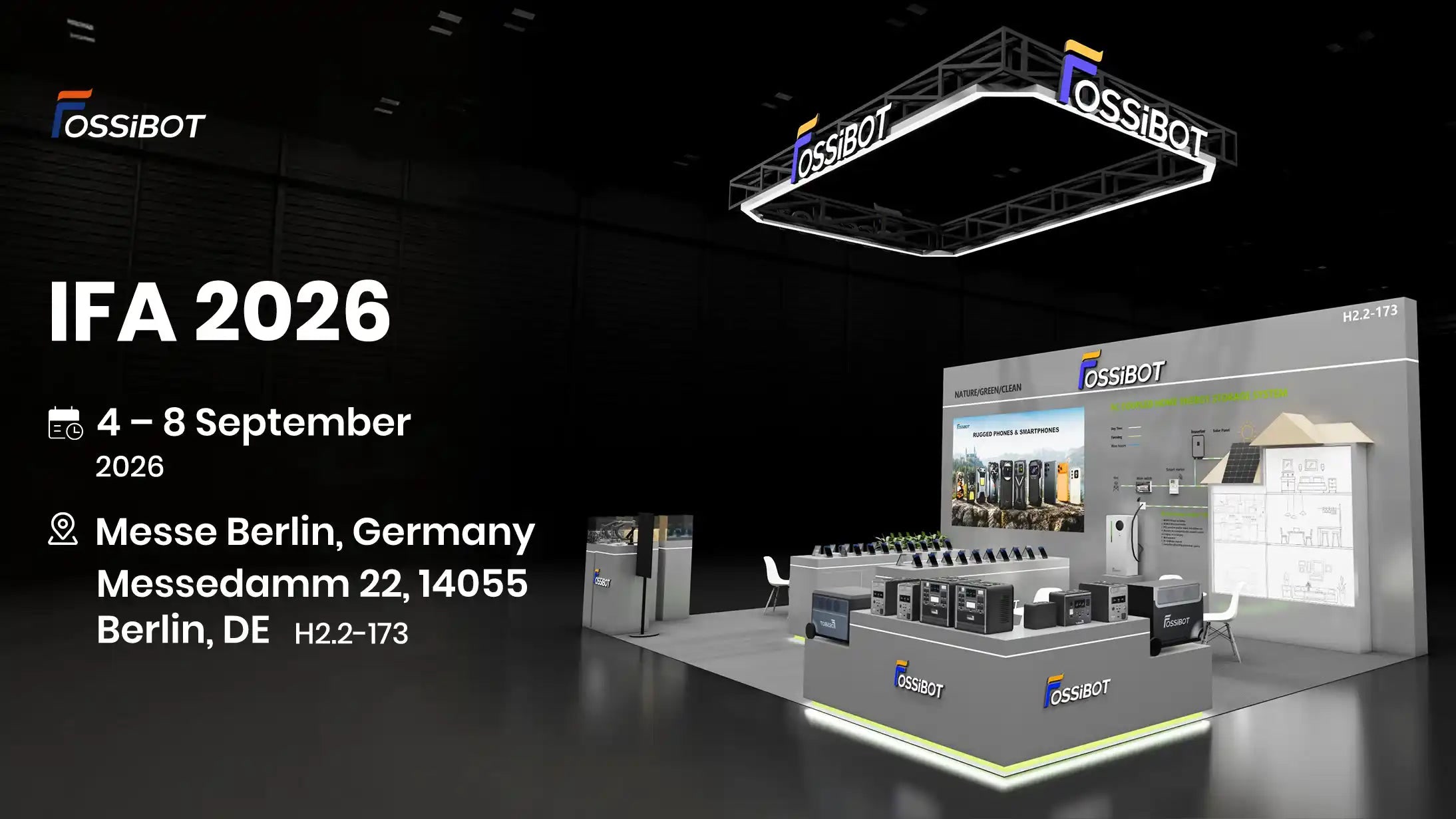 FOSSiBOT a IFA 2026 con F3000 packaging prodotto