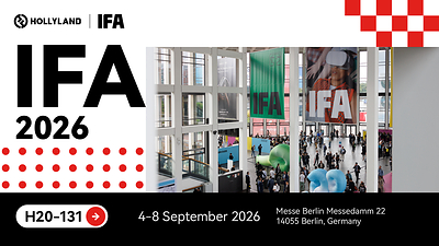 Hollyland a IFA 2026 con LARK A2, LARK M3, VenusLiv Air 2 e nuovi intercom