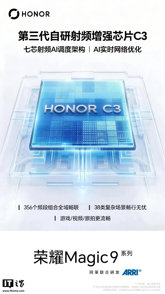 Honor Magic9 ufficiale con chip RF C3