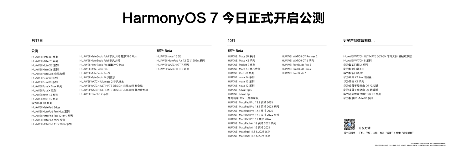 华为鸿蒙 HarmonyOS 7 操作系统正式发布:全新空间美学设计语言,搭载系统智能体小艺