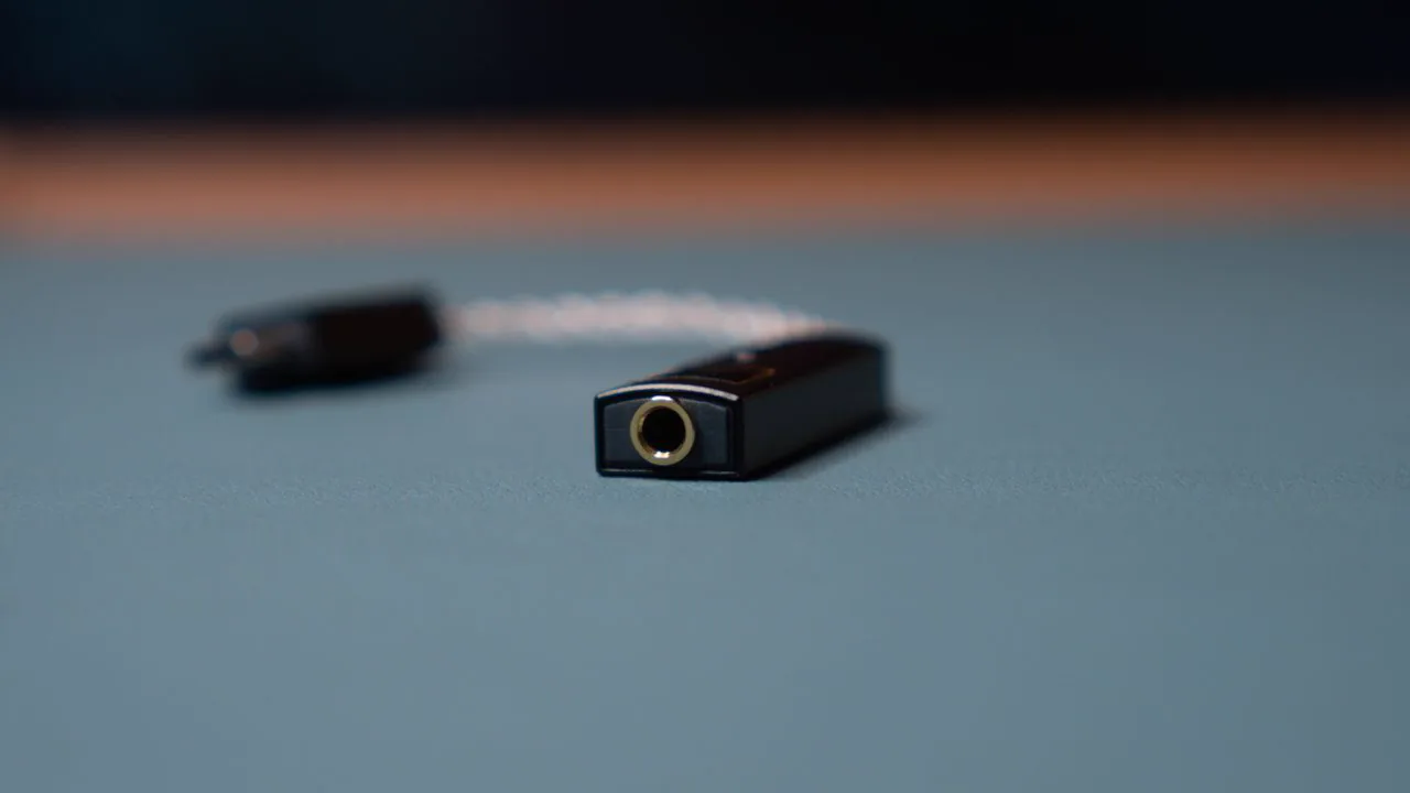Connettore USB-C e cavo intrecciato di iFi GO link