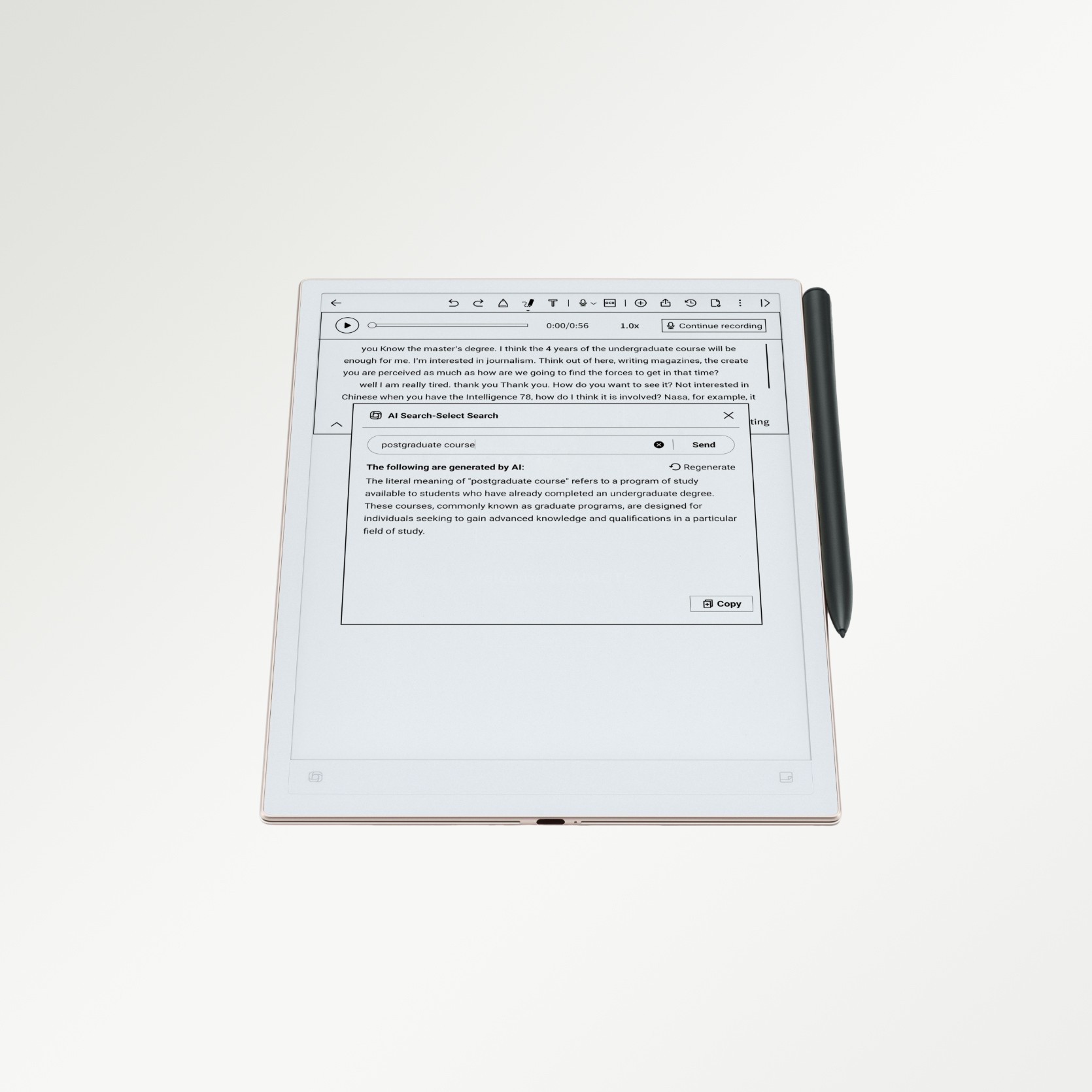 iflytek ainote 2 front