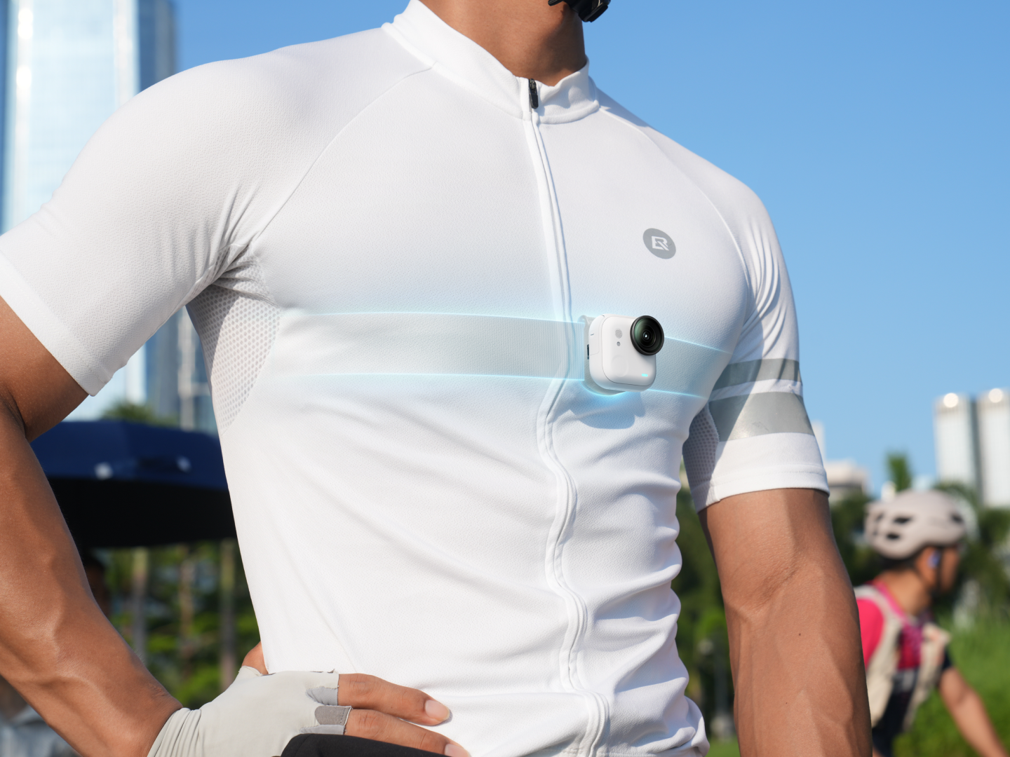 Fascia toracica Insta360 GO per ciclismo e corsa
