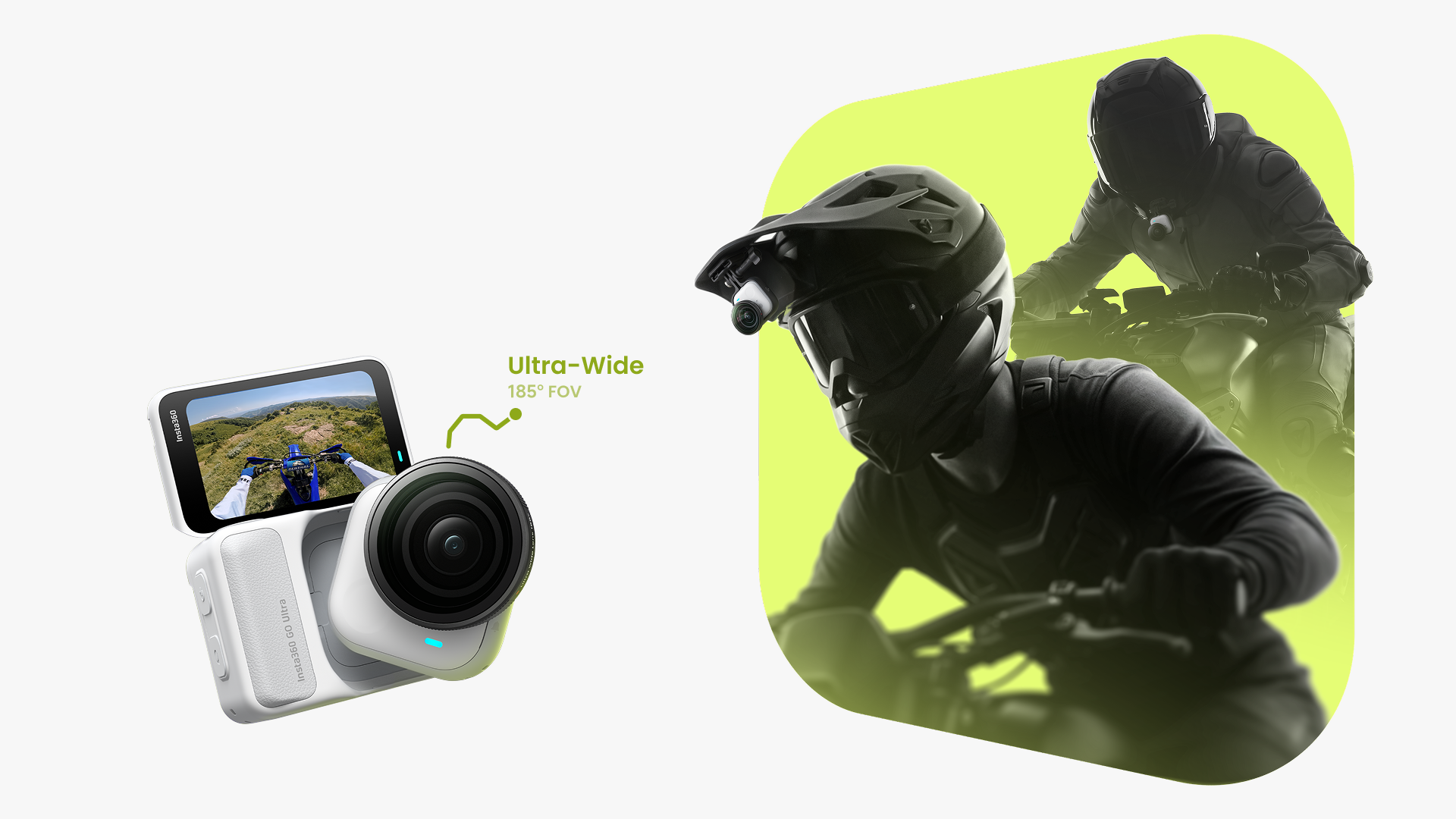 Lente ultragrandangolare 185 gradi per Insta360 GO Ultra