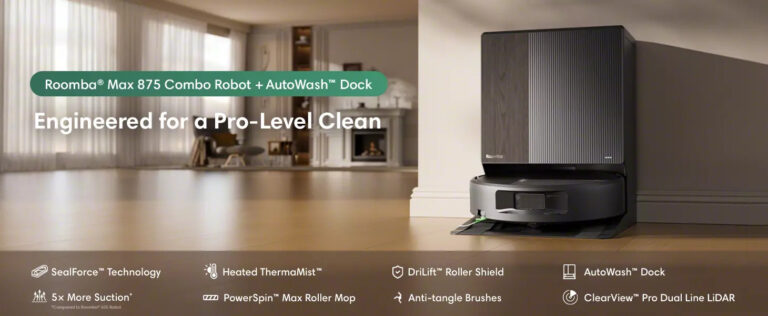 iRobot Roomba Max 875 Combo con AutoWash Dock