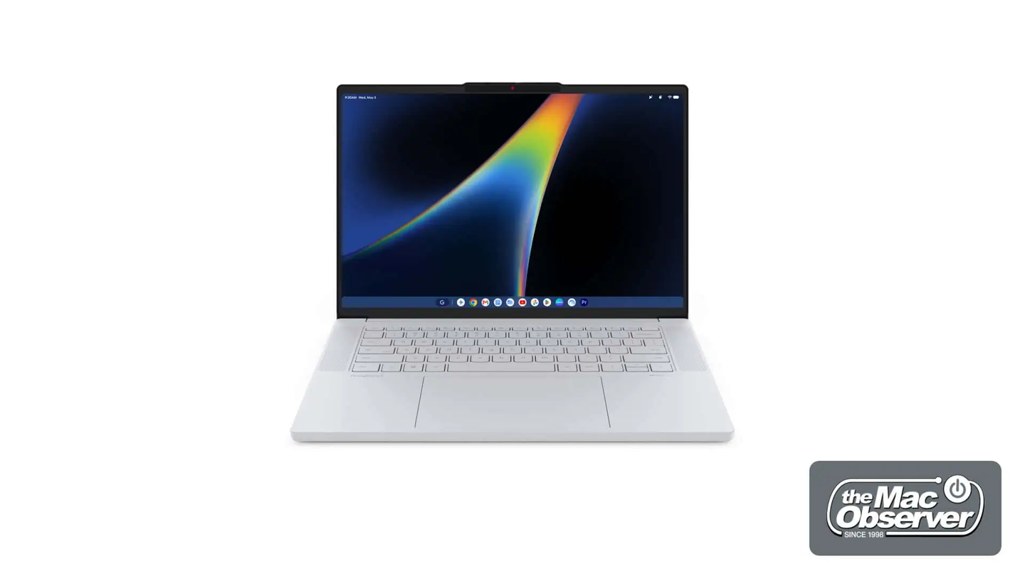 联想 Googlebook 15 笔记本曝光:配灯条“AI Mouse”鼠标,预估 9 月 21 日亮相