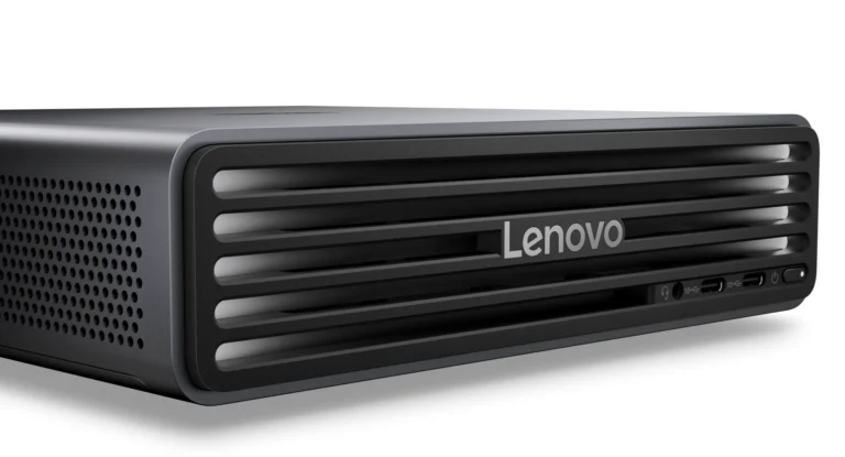 Lenovo ThinkCentre X Ultra con illuminazione frontale