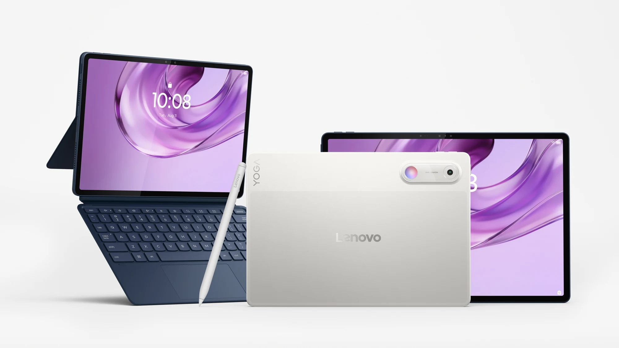 Lenovo Yoga Tab Gen 2 nelle colorazioni Cosmic Blue e Seashell