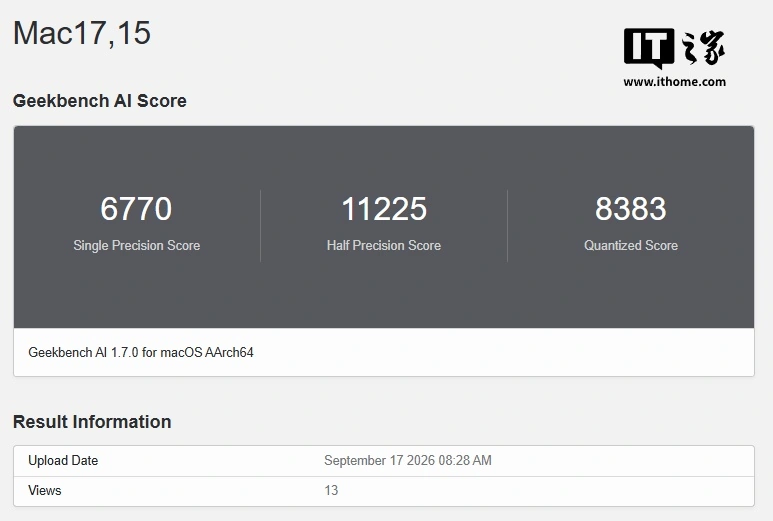 苹果 M5 Ultra 款 Mac Studio 性能再曝:Metal GPU 跑分较 M3 Ultra 快 56.2%
