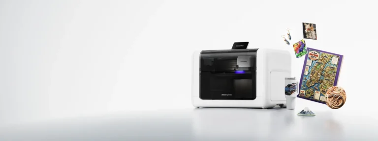 Morpho Desktop UV Printer con esempi di stampa