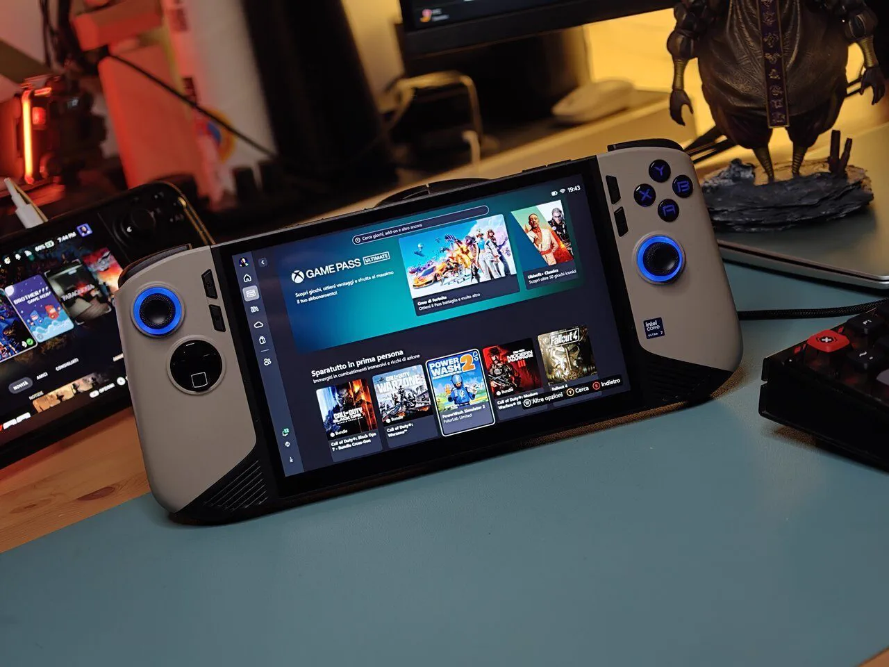 Software e libreria giochi su MSI Claw 8 AI+