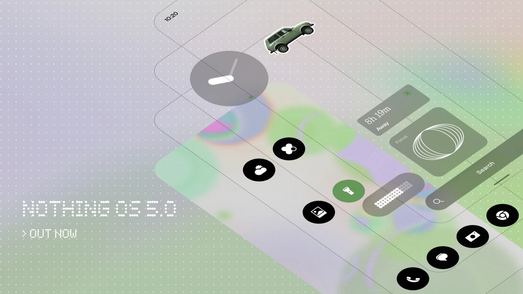 Interfaccia e widget di Nothing OS 5.0