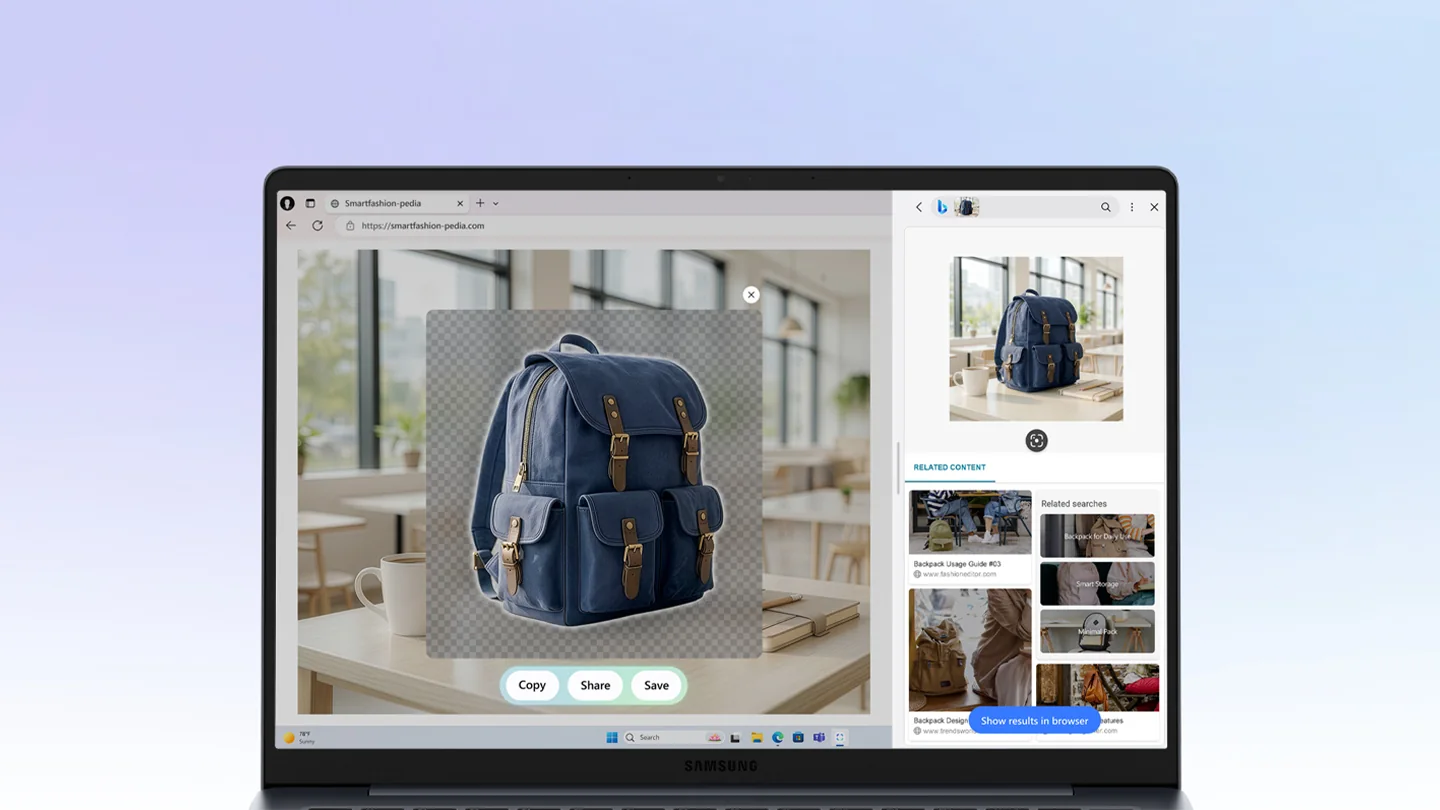 Funzione AI Cut Out sul Samsung Galaxy Book6