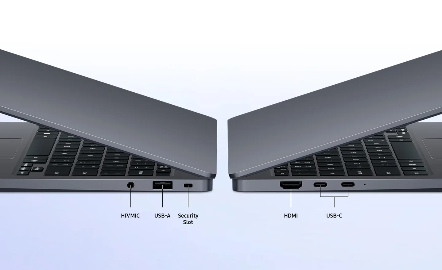 Porte e connessioni del Samsung Galaxy Book6 da 14 pollici