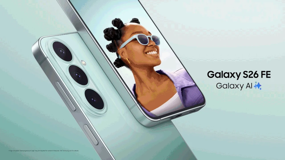 Samsung Galaxy S26 FE nella colorazione Pistachio con Galaxy AI