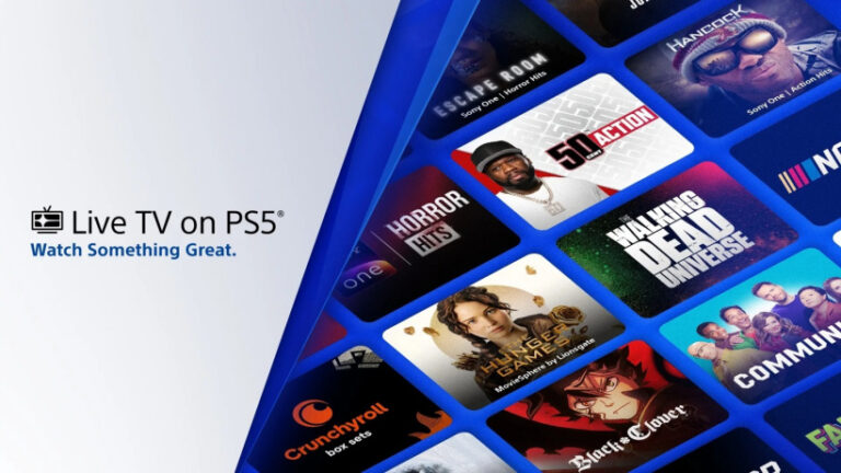 Sony Live TV on PS5 foto live