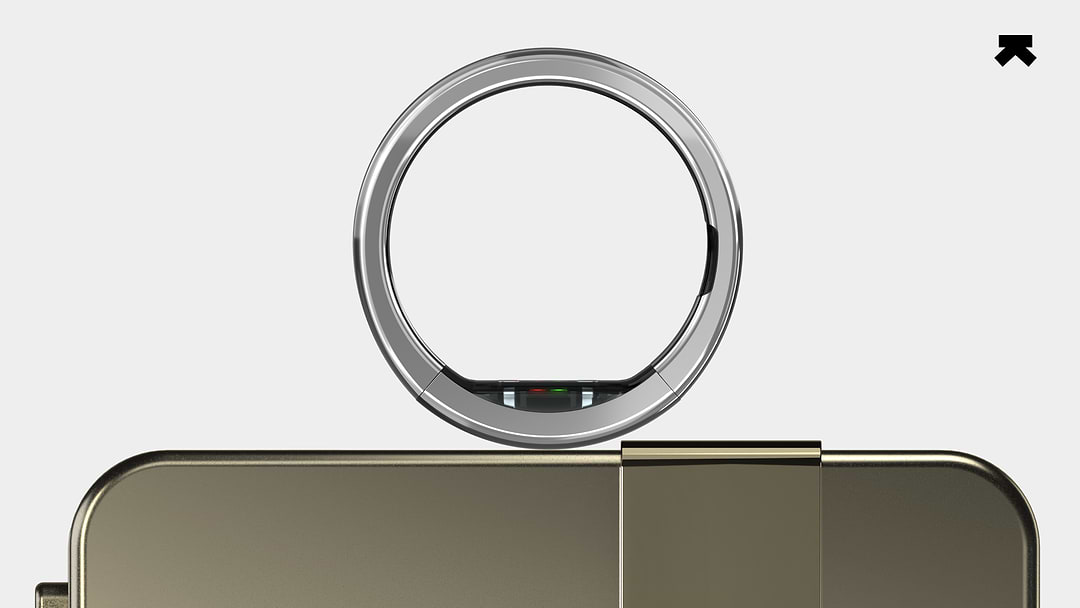 Ultrahuman Ring PRO in titanio con custodia di ricarica