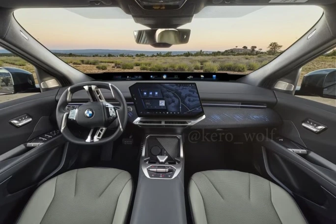 2027 款宝马电动轿跑 SUV iX4 曝光:溜背造型,17.9 英寸中央触控屏