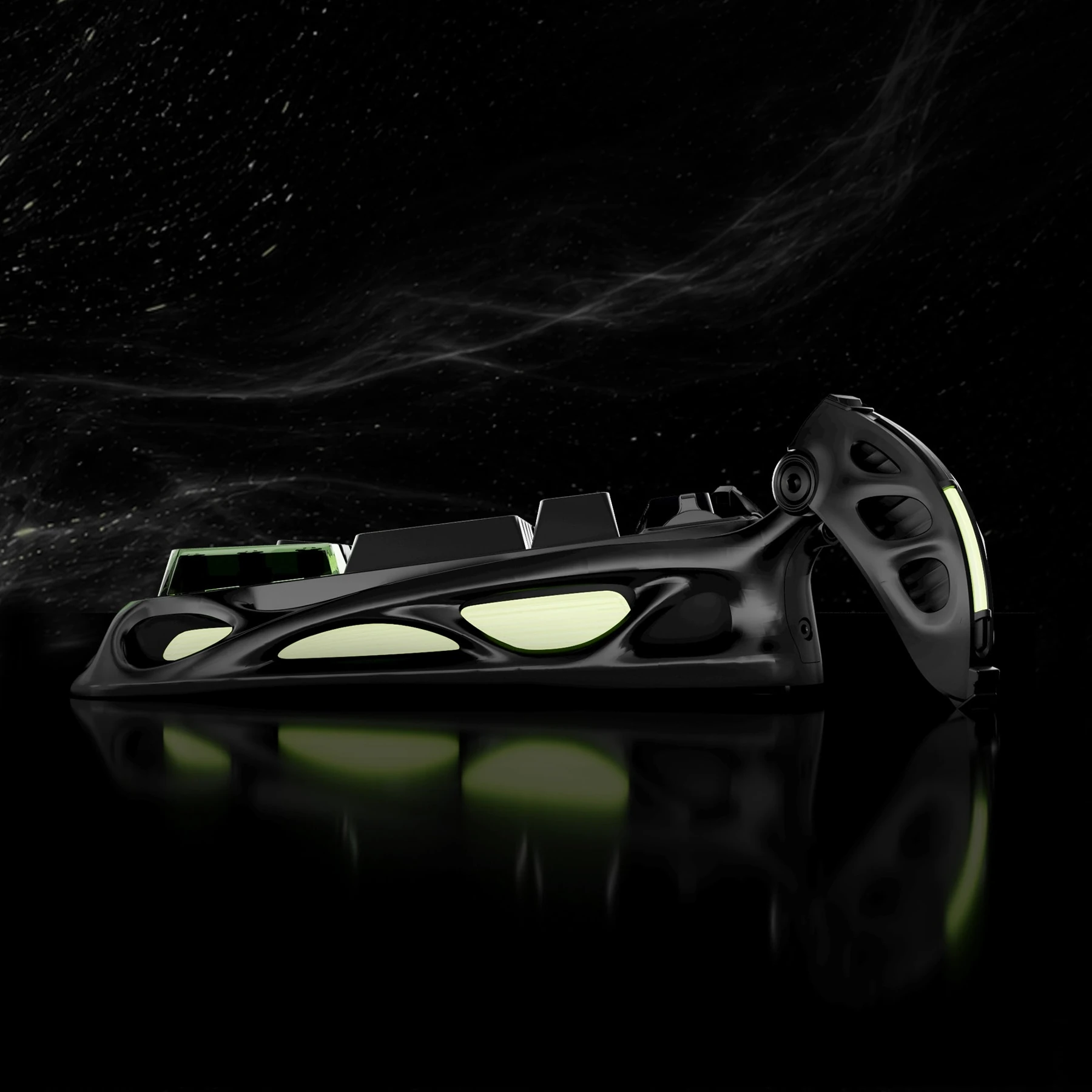 GravaStar Mercury K98 Pro, vista laterale del telaio