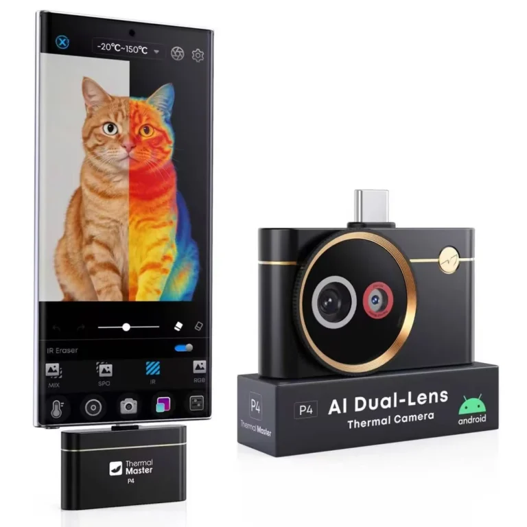 Thermal Master P4 collegata a uno smartphone Android