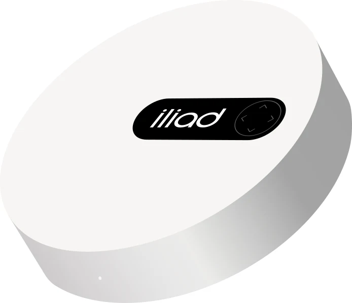 iliadbox, illustrazione ufficiale del router iliad