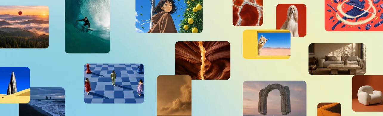 Collage ufficiale Canva di immagini dimostrative generate con AI per il lancio Craft