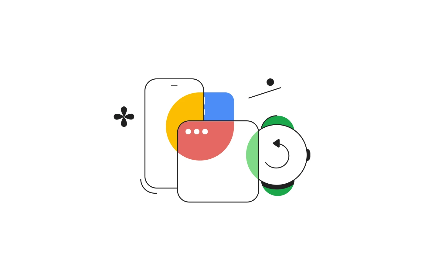 Illustrazione Google su applicazioni, browser e dispositivi